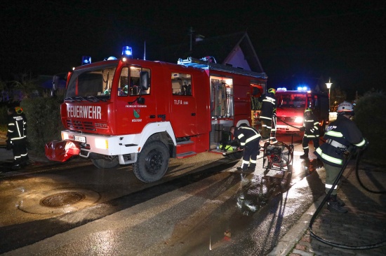 Zwei Feuerwehren bei Zimmerbrand in Rstorf im Einsatz
