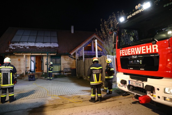 Drei Feuerwehren bei Brand in Wilhering im Einsatz