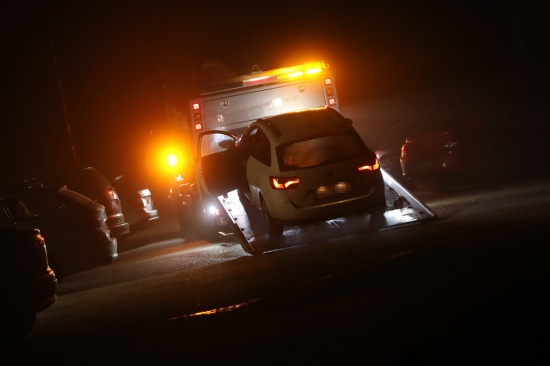 Verkehrsunfall auf der Pyhrnpass Strae in Sattledt endet glimpflich