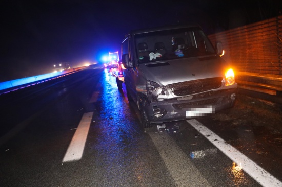 Verkehrsunfall auf der Innkreisautobahn bei Peterskirchen endet glimpflich
