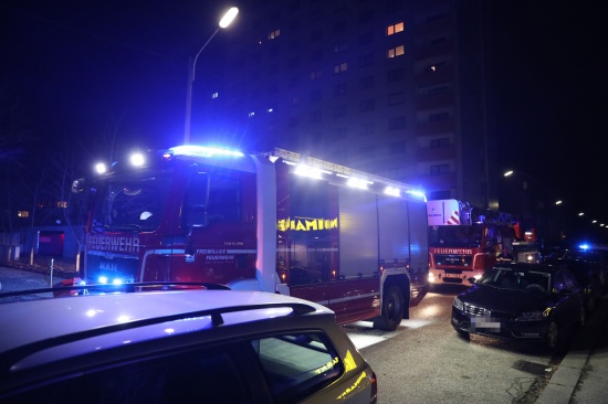 Brand im Stromverteilerkasten eines Hochhauses in Wels-Lichtenegg