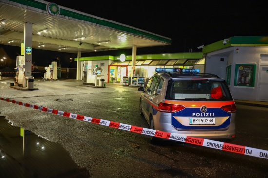 Raubberfall auf Tankstelle in Wels-Lichtenegg