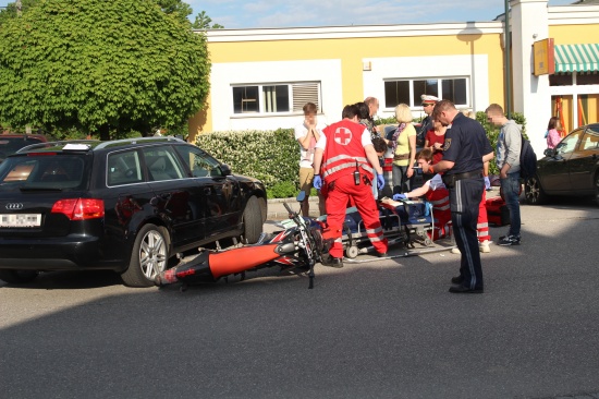 Zwei Jugendliche bei Verkehrsunfall mit Moped in Gunskirchen verletzt