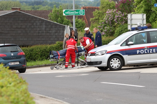 Motorradfahrer bei Unfall in Sipbachzell verletzt