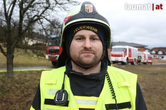 Christoph Hrschlger, Einsatzleiter der Feuerwehr Alberndorf in der Riedmark