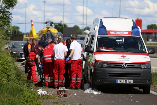 Tödlicher Verkehrsunfall auf der Westautobahn bei Eberstalzell