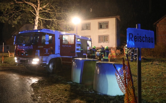 Brand im Hackschnitzellager eines Hauses in Taufkirchen an der Trattnach