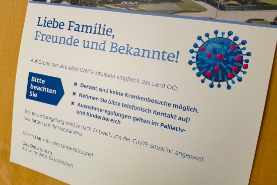 Coronavirus: Besuchsverbote in Kliniken und Altenheimen verhängt