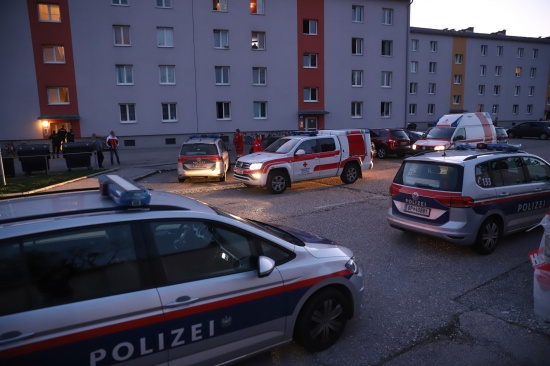 Streit in Wels-Neustadt eskaliert - Groeinsatz der Polizei und mehrere Verletzte