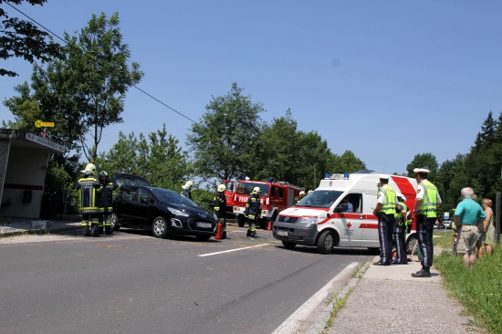 Verkehrsunfall in Wilhering fordert zwei Leichtverletzte
