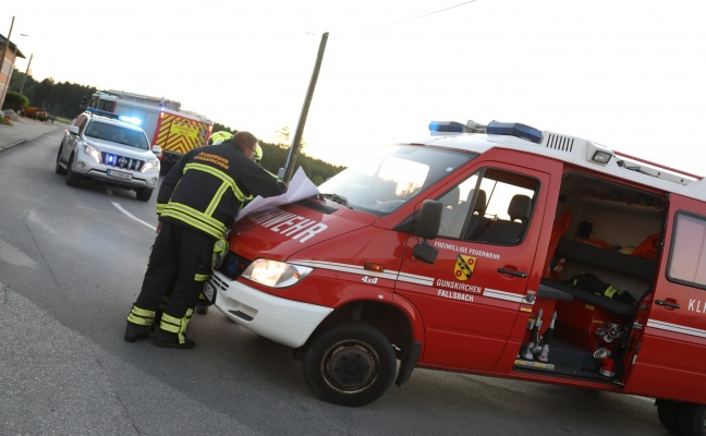 Gasaustritt: Gasleitung bei Arbeiten in Gunskirchen beschdigt