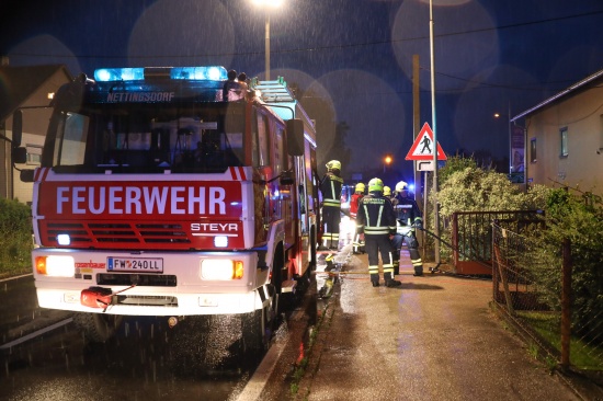 Vier Feuerwehren bei Brand in Ansfelden im Einsatz