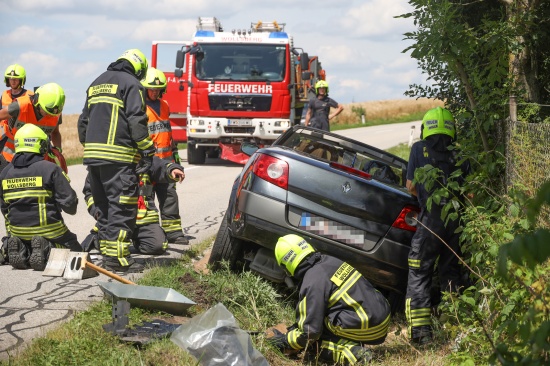 Zwei Verletzte bei Verkehrsunfall in Steinerkirchen an der Traun