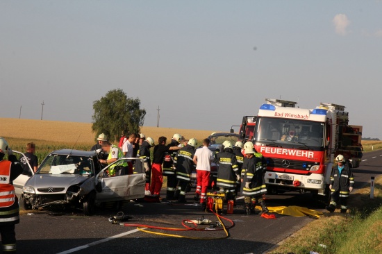 Verkehrsunfall in Bad Wimsbach-Neydharting fordert zwei Schwerverletzte