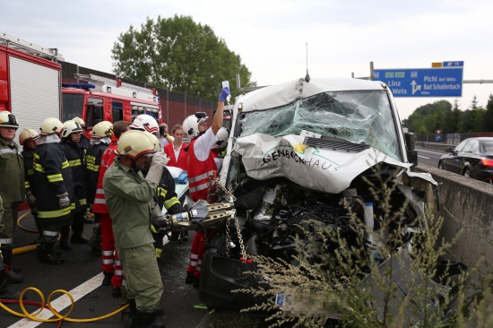 Schwerer Verkehrsunfall auf der Innkreisautobahn in Pichl bei Wels