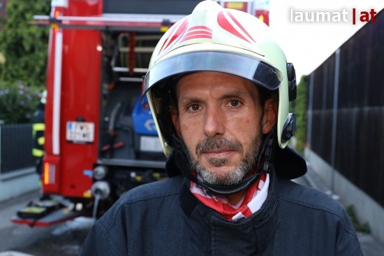 Markus Marehard, Einsatzleiter der Feuerwehr Wels