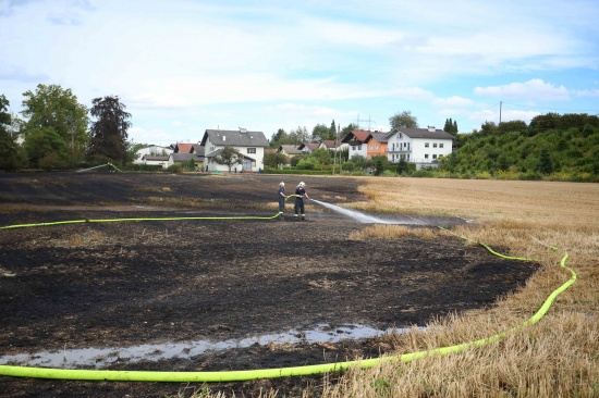 Feldbrand am Stadtrand von Braunau am Inn von zwei Feuerwehren rasch unter Kontrolle gebracht