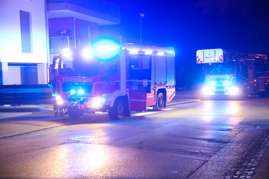 Vergiftungsgefahr-Alarm in einer Tiefgarage in Wels-Innenstadt fhrt zu Feuerwehreinsatz
