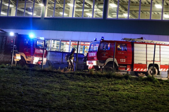 Drei Feuerwehren bei Brand in einer Filteranlage eines Unternehmens in Ohlsdorf im Einsatz