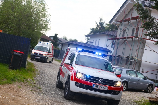 Schwerer Arbeitsunfall auf einer Baustelle in Gunskirchen