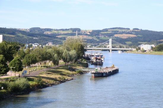 Von Skulpturen bedroht gefhlt: Alkoholisierter Mann warf in Linz-Urfahr Kunstobjekte in die Donau