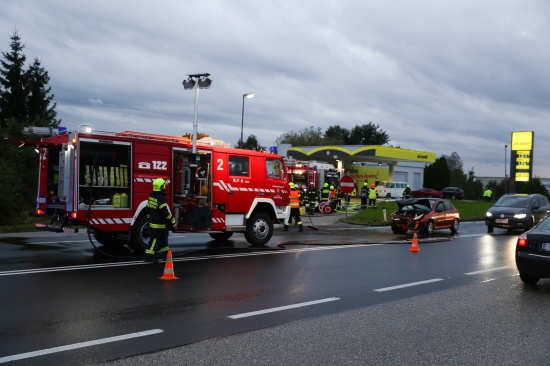 PKW-Lenker verursachte Verkehrsunfall während Feuerwehrübung