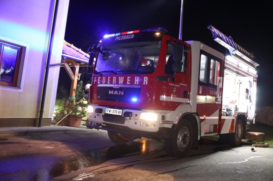 Brand in einem Wohnhaus in Pilsbach sorgt fr Einsatz der Feuerwehr