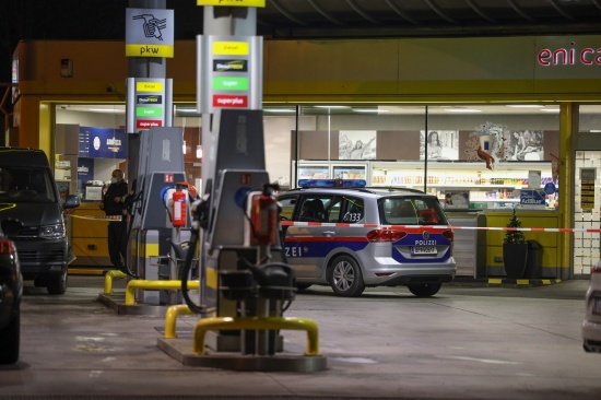 Raubberfall auf Tankstelle in Leonding