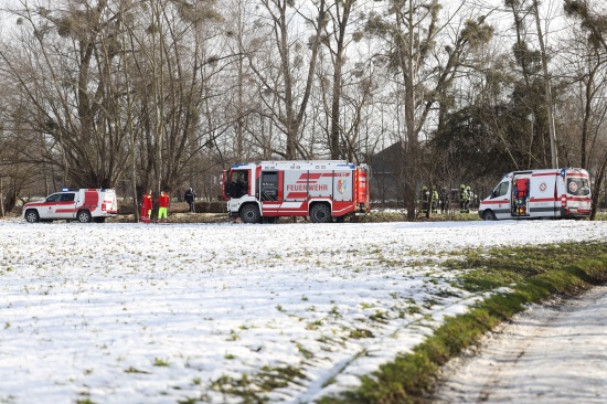 Interner Notfall: Mann bei Forstarbeiten in Alkoven verstorben