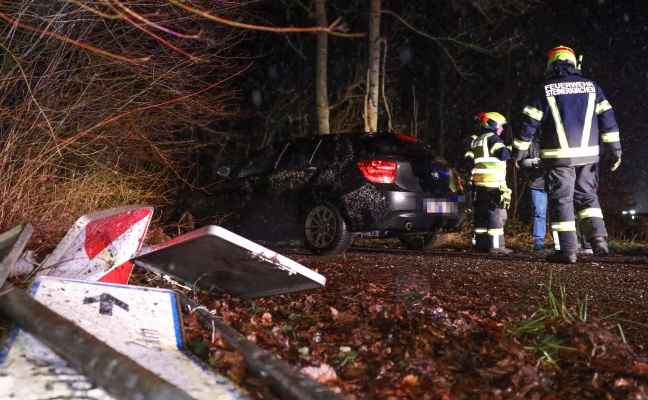 Verkehrsunfall an einer unfallträchtigen Stelle in Steinerkirchen an der Traun