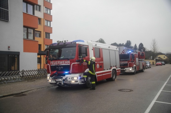 Angebranntes Kochgut in einem Seniorenwohnhaus in Wels-Pernau