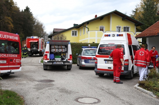 Hausbesitzer bei Brand in der Küche eines Hauses in Schleißheim leicht verletzt