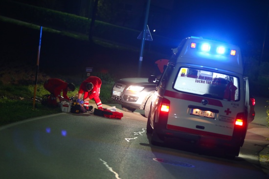 Radfahrerin bei Sturz in Wels-Neustadt schwerst verletzt