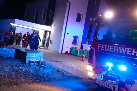 Brand im Keller eines Hauses in Wels-Schafwiesen