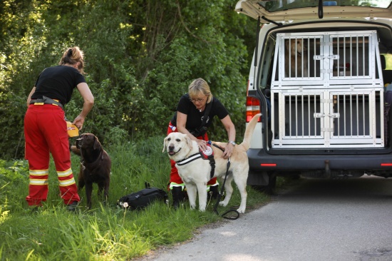 Groangelegte Suchaktion nach abgngigem Mann in Wilhering