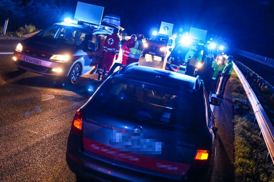 Fnf Verletzte: Geisterfahrerin verursacht schweren Unfall auf Innkreisautobahn bei Krenglbach