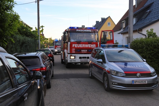 Kleinbrand in einer Garage eines Hauses in Pasching