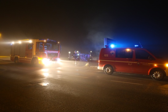 Wieder Brand von Papiercontainern in Wels-Vogelweide