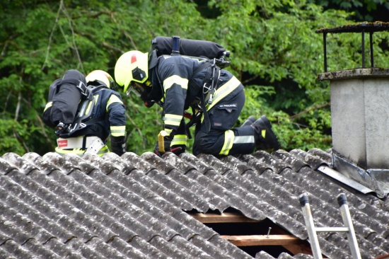 Fünf Feuerwehren bei Wohnhausbrand in St. Gotthard im Mühlkreis im Einsatz