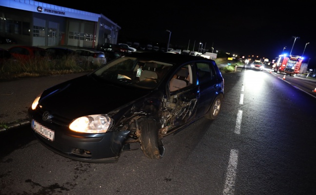 Nchtlicher Unfall auf Wiener Strae endet mit vorlufiger Fhrerscheinabnahme