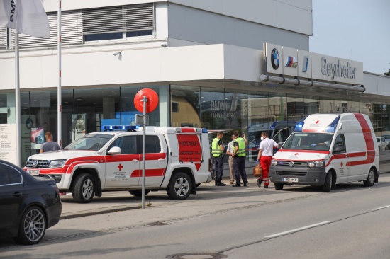 Notarzteinsatz nach Verkehrsunfall in Wels-Pernau