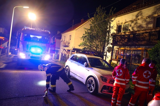 Brand im Badezimmer eines Wohnhauses in Traun