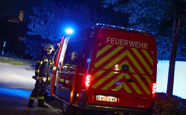 Feuerwehreinsatz: Katze steckt in einem Rohr einer Dachrinne in Wels-Innenstadt fest