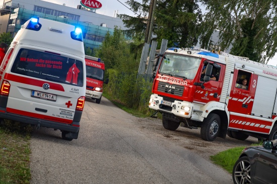 Lagerfeuer auf Firmenareal in Marchtrenk fhrt zu Einsatz zweier Feuerwehren