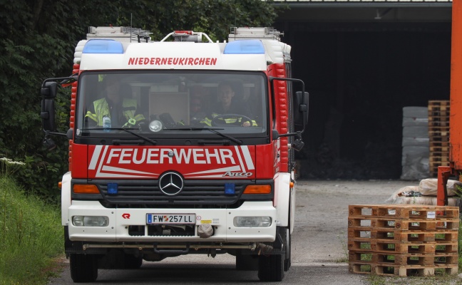 Vier Feuerwehren bei Brand in Niederneukirchen im Einsatz