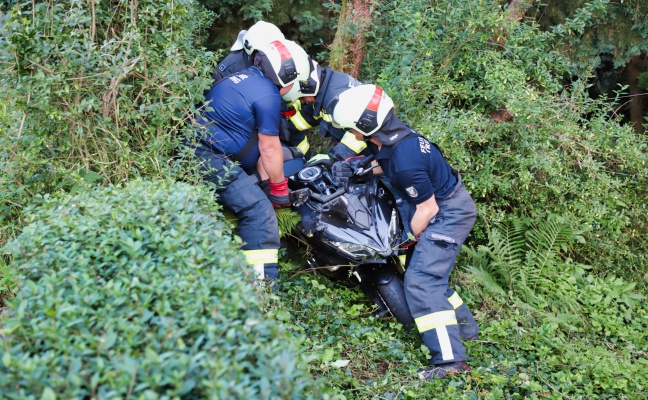 Ein Verletzter bei Motorradunfall in Engerwitzdorf