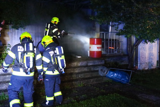 Nchtlicher Brandeinsatz fr die Feuerwehr in Marchtrenk