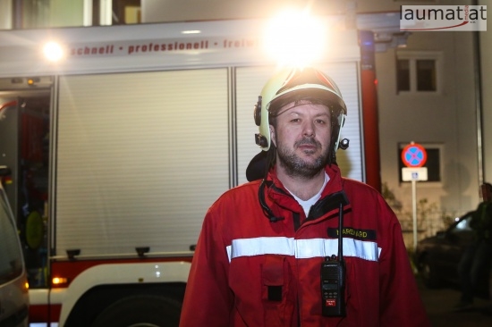 Markus Marehard, Einsatzleiter der Feuerwehr Wels