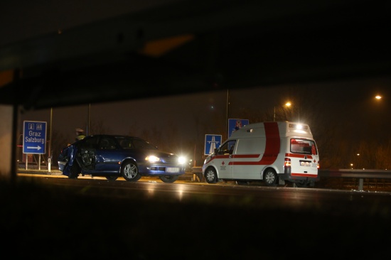 Verkehrsunfall auf der Salzburger Straße im Welser Stadtgebiet