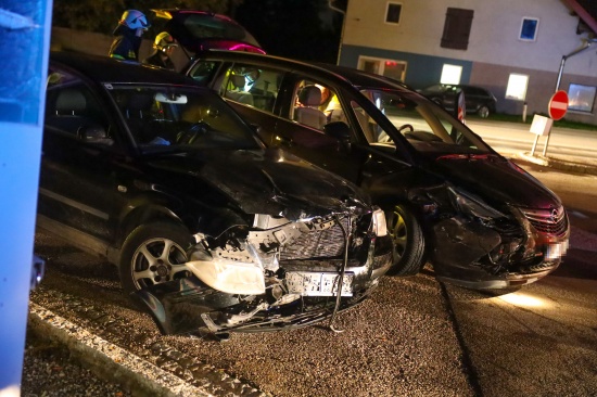 Verkehrsunfall im Kreuzungsbereich der Innviertler Strae in Krenglbach endet glimpflich